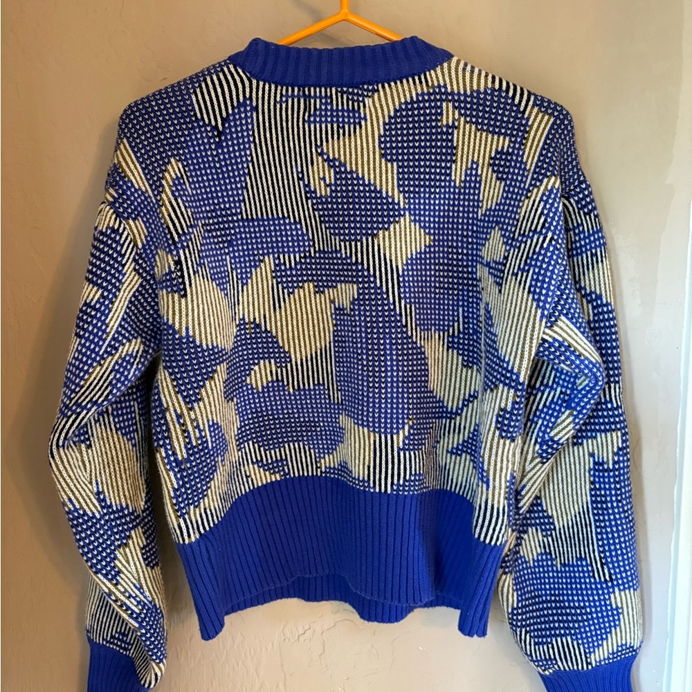 Scotch & Soda Blue, green, black, and Cream Women's Sweater - Picture 5 of 7
